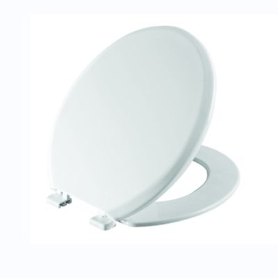 Langsam schließbare, runde Toilettensitzdecke aus Polypropylen für moderne Bäder