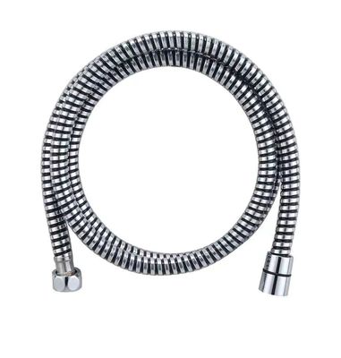 Silber-Schwarz Ultra-flexible PVC-Duschschlauch mit individueller Länge und Messingeinsätzen