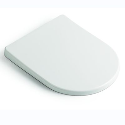 Ultra-schlanke U-förmige Toilettensitzdecke mit weichem Schließen, schneller Freisetzung und Edelstahlscharnier für moderne Bäder