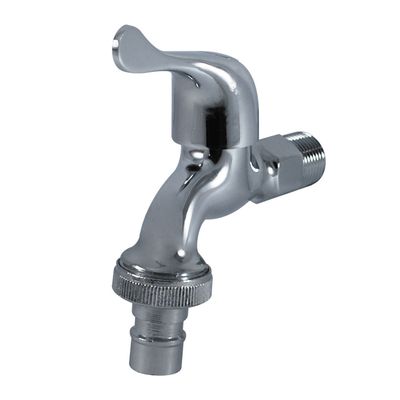 Moderne Design Messing-Becken-Kran mit Chrom-beschichtetem Finish und kurzen Messing-Ventil-Körper für Kaltwasserhahn