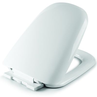 Modernes Design Weiß Weich Schließende Toilettensitz mit Schnellentlastung für Bad
