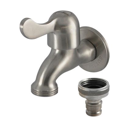 Klassische polierte Chrom 304 Edelstahl Wandmontage Waschbecken Armatur mit Einhebelmischer