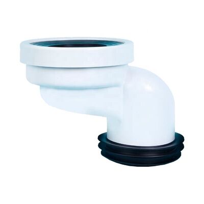 4-Inch Toilet Faucet Connector 90mm Offset Toilet Connection Adapter Bathroom Drain Pipe