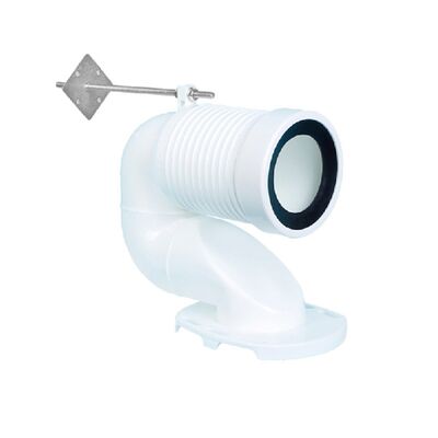 Toilettenabflussrohrbefestigung, gerade Rohr für Wanddrainage zum Boden Drainage Umwandlungsgelenk, Universalverschiebungsrohr