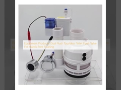 Die Ausrüstung produziert ein doppelt spülbares, berührungsloses Toilettenspülventil für das Hands-Free-Spülen