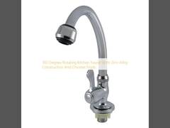 360-Grad-drehender Küchenhahn mit Zink-Legierungskonstruktion und Chromveredelung