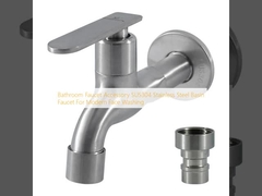 Wasserhahn für Badezimmerzubehör SUS304 Edelstahlwaschbecken für moderne Gesichtswaschung