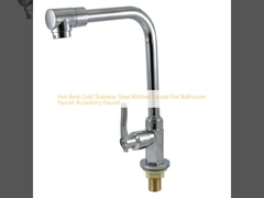 Küchenhahn aus heißem und kaltem Edelstahl