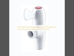 Weißes ABS-Griff Plastikwasserhahn Wasserhahn Wasserhahn Badezimmer Wasserhahn Zubehörtyp Wasserhahn mit Umlenker