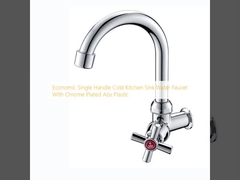 Wirtschaftlicher Einhandgriff Kaltküchenwasserbecken Wasserhahn mit chromiertem ABS-Kunststoff