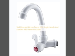 Küchenhahn an der Wand mit einem einzigen Griff und ausgezeichnetem ABS-Material