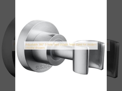 Einstellbarer 360° 3-Loch-Feststand für moderne Chrom-Duschen