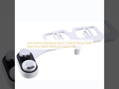 ABS-Material Verstellbarer Musiker 2 Jetting Handbuch Toilette Bidet Musik Bidet WRAS ACS genehmigt