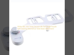Weiß ABC 500 Mal Lebensdauer Test Einfachdüse Selbstreinigung Mechanische Toilette Bidet Anschluss