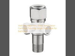 Wandmontierte Eisen- / Messing-Munitionspatrone Zweispur-Winkel-Stop-Ventil für Bad