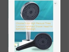 Chrome-Finix Hochdruck-Drei-Funktion Handheld-Duschkopf für das Redesign von Bad