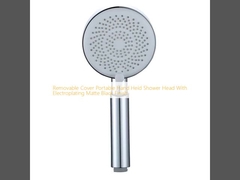 Abnehmbare Abdeckung Portable Handheld Duschkopf mit Matte Schwarz Oberfläche