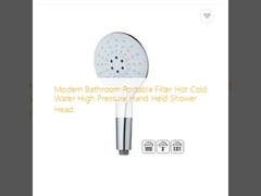 Moderne Badezimmer-Portable Filter Warmes kaltes Wasser Hochdruck Handduschkopf