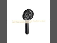 Moderne Gestaltung Einzelgriffe Matte Schwarz Handduschkopf für Bad