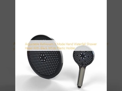 Einstellbares Bad 3 Modus Hand Wasserfall Duschkopf mit schwarz-weißem Plastikhalter