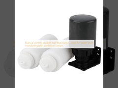 Manuelle Steuerung Doppelkugelschwimmerschalter, verwendet zur Wasserstandsüberwachung mit Schützsensor.