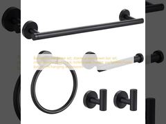 Badezimmer-Hardware-Set, Handtuchstäbe aus Edelstahl, grenzüberschreitendes Handtuchregal, Toilettenpapierhalter, Perforierhaken, Badezimmer-Hängemittel