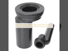 Hochwertiges schwarzes Polypropylen-Toilettenabwasserrohr, modernes Badezimmer-Abflussrohr für WC-Becken