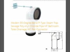 Moderne 90-Grad-Bogen-P-Typ-Dampffalle Abwasser Polyvinylchlorid Rohr HP Bad Toilettenabfluss WC Pan-Anschluss