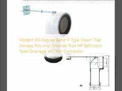 Moderne 90-Grad-Bogen-P-Typ-Dampffalle Abwasser Polyvinylchlorid Rohr HP Bad Toilettenabfluss WC Pan-Anschluss